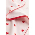 H&M Home Банний рушник з капюшоном, Світло-рожевий/Сердечки, 80x80 1218334001 | 1218334001
