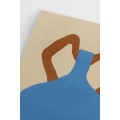 Postery Плакат Blue Vase II - синій/бежевий 1221268001 | 1221268001