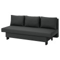 IKEA ÄLVDALEN Розкладний диван 3-місний, Knisa темно-сірий 80462596 | 804.625.96