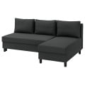 IKEA ÄLVDALEN 3-місний диван з козеткою, Knisa темно-сірий 20530664 205.306.64