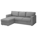 IKEA BÅRSLÖV 3-місний диван з козеткою, Tibbleby бежевий / сірий 80541594 | 805.415.94
