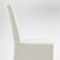 IKEA BERGMUND БЕРГМУНД Стілець із чохлом середньої довжини, імітація дуба / Inseros білий 99384594 993.845.94