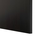 IKEA BESTÅ БЕСТО Комбінація для зберігання з ящиками, чорно-коричневий Lappviken / Sindvik / Stubbarp чорно-коричневе прозоре скло, 180x42x74 см 59302675 | 593.026.75