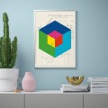 IKEA BILD БІЛЬД Постер, кольорові блоки, 50x70 см 90521637 905.216.37