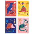 IKEA BILD БІЛЬД Постер, барвисті динозаври, 21x30 см 20533634 205.336.34