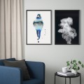 IKEA BILD БІЛЬД Постер, синім кольором, 50x70 см 50546244 505.462.44