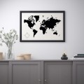 IKEA BILD БІЛЬД Постер, карта світу, 91x61 cм 10442267 104.422.67