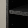 IKEA BILLY / HÖGBO Комбінація стелажів скляні двері, чорна імітація дуб, 160x202 см 69484081 694.840.81