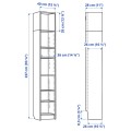 IKEA BILLY БІЛЛІ Стелаж, білий, 40x28x237 см 49217734 | 492.177.34