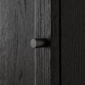 IKEA BILLY / OXBERG Стелаж з дверцятами, чорна імітація дуб, 40x30x106 см 69483289 | 694.832.89