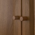 IKEA BILLY / OXBERG Стелаж з дверцятами / надставкою, коричневий горіх, 80x30x237 см 29483371 | 294.833.71