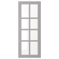 IKEA BODBYN БУДБІН Скляні двері, сірий, 40x100 см 20485039 204.850.39