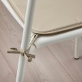 IKEA BRÄMÖN БРЕМЕН Подушка на стілець, сіро-бежевий для дому / вулиці, 34x34x1.0 см 30483209 | 304.832.09