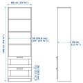 IKEA BRIMNES БРИМНЭС / BERGSHULT БЕРГСХУЛЬТ Тумба під ТВ, білий, 258x41x190 см 99398671 | 993.986.71