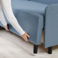 IKEA BRUKSVARA 3-місний диван з козеткою, Knisa синій 00575903 | 005.759.03