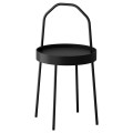 IKEA BURVIK БУРВІК Столик, чорний, 38 см 70340384 | 703.403.84