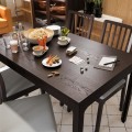IKEA EKEDALEN ЕКЕДАЛЕН Розсувний стіл, темно-коричневий, 120/180x80 cм 40340804 | 403.408.04