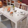 IKEA EKEDALEN ЕКЕДАЛЕН Розсувний стіл, білий, 120/180x80 cм 70340807 | 703.408.07