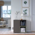 IKEA EKET Комбінація шаф з ніжками, темно-сірий темно-сірий/зелений, 70x35x72 см 29549386 | 295.493.86