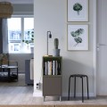 IKEA EKET Комбінація шаф з ніжками, темно-сірий сірий/зелений/металлик, 35x35x80 см 19521712 | 195.217.12
