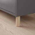 IKEA EKET ЕКЕТ Комбінація шаф з ніжками, темно-сірий / дерево, 70x35x80 см 39388000 | 393.880.00