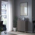 IKEA EKET ЕКЕТ Комбінація шаф з ніжками, темно-сірий / дерево, 70x35x80 см 39388000 | 393.880.00