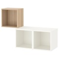 IKEA EKET ЕКЕТ Комбінація настінних шаф, під білений дуб / білий, 105x35x70 см 39286351 | 392.863.51