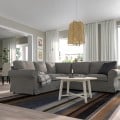 IKEA EKTORP 4-місний кутовий диван, Hakebo темно-сірий 09508985 | 095.089.85