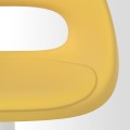 IKEA ELDBERGET ЕЛДБЕРГЕТ / MALSKÄR МАЛЬСКЕР Офісне крісло, жовтий / білий 69444405 | 694.444.05