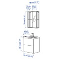 IKEA ENHET Ванна кімната, 64x43x65 см 59547381 | 595.473.81