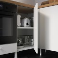 IKEA ENHET ЕНХЕТ Кутова кухня, антрацит / білий 59338127 593.381.27