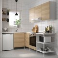 IKEA ENHET ЕНХЕТ Кутова кухня, білий / імітація дубу 29338001 293.380.01