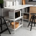 IKEA ENHET ЕНХЕТ Кутова кухня, білий / імітація дубу 39338072 | 393.380.72