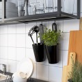 IKEA ENHET ЕНХЕТ Кухня, антрацит / білий, 183x63.5x222 см 99337512 | 993.375.12