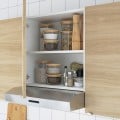 IKEA ENHET ЕНХЕТ Кухня, білий / імітація дубу, 123x63.5x222 см 99337102 | 993.371.02