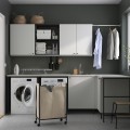 IKEA ENHET ЕНХЕТ Комбінація для зберігання для пральні, антрацит / білий, 269,5 х 139 х 63,5 см 99477932 994.779.32