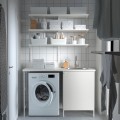 IKEA ENHET Комбінація для зберігання для пральні, 139x63,5x90,5 см 39554565 395.545.65