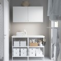 IKEA ENHET Стелаж, білий, 123x63,5x207 см 99548114 995.481.14