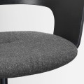 IKEA FJÄLLBERGET ФЙЕЛЛЬБЕРГЕТ Офісне крісло з колесами, ясеневий шпон чорна морилка / Gunnared темно-сірий 20396420 | 203.964.20