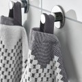 IKEA FJÄLLSTARR Банний рушник, білий / сірий, 100x150 см 30571220 305.712.20