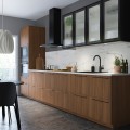IKEA TISTORP Фронтальна панель посудомийної машини, коричневий горіх, 45x80 см 80558508 | 805.585.08