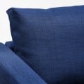 IKEA FRIHETEN ФРІХЕТЕН Кутовий диван розкладний, Skiftebo блакитний 49297561 | 492.975.61