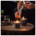 IKEA FRUKTSKOG Ароматична свічка у склі, Ветивер і герань / чорний і бірюза, 40 godz 90555830 905.558.30