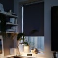IKEA FYRTUR Блокуюча світло рулонна штора, смарт бездротовий / на акумуляторі сірий, 120x195 см 20408178 | 204.081.78