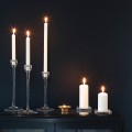 IKEA GLASIG ГЛАСІГ Таця для свічки, прозоре скло, 10x10 см 60259143 | 602.591.43