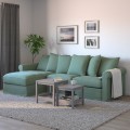 IKEA GRÖNLID 3-місний диван з козеткою, Ljungen світло-зелений 09536610 | 095.366.10