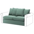 IKEA GRÖNLID Секція 2-місного дивана-ліжка, Ljungen світло-зелений 79536579 795.365.79