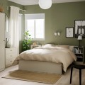 IKEA GURSKEN ГУРСКЕН Набір меблів для спальні 5 шт, світло-бежевий, 140x200 см 39417012 394.170.12