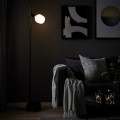 IKEA HÅRSLINGA / TRÅDFRI Торшер з лампочкою, чорний / розумний білий спектр 59513499 595.134.99