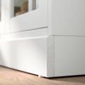 IKEA HAVSTA шафа зі склян дверцятами з цоколем, білий / прозоре скло, 81x37x134 см 09534654 095.346.54